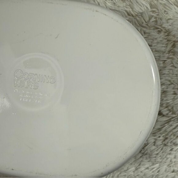 Vintage CorningWare French White Oval 2.5qt Baking Dish with Lid C-225-B - Picture 11 of 14